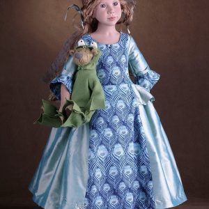Zwergnase Art Doll Frog Princess with Bear 29.5″ (2008)MIB