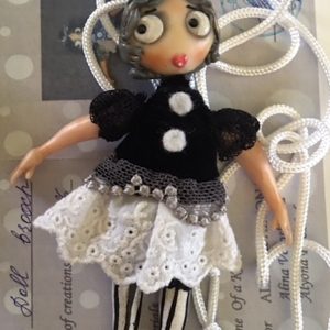OOAK Brooch-Pendant doll – All hand made. 4.5″AlinaAlyona