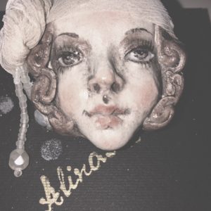 For You Not Your Doll! OOAK Doll Pendant One of a Kind Ivory 2.5