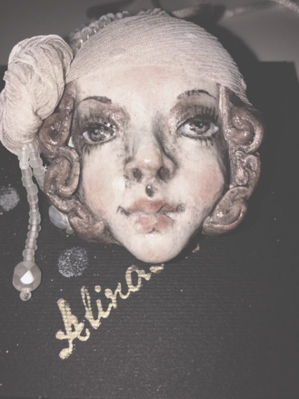 For You Not Your Doll! OOAK Doll Pendant One of a Kind Ivory 2.5