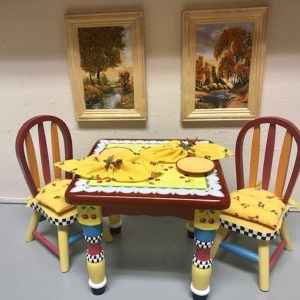 Mary Engelbreit Table & Chairs (For 10″ Ann Estelle) <b>Mint/No