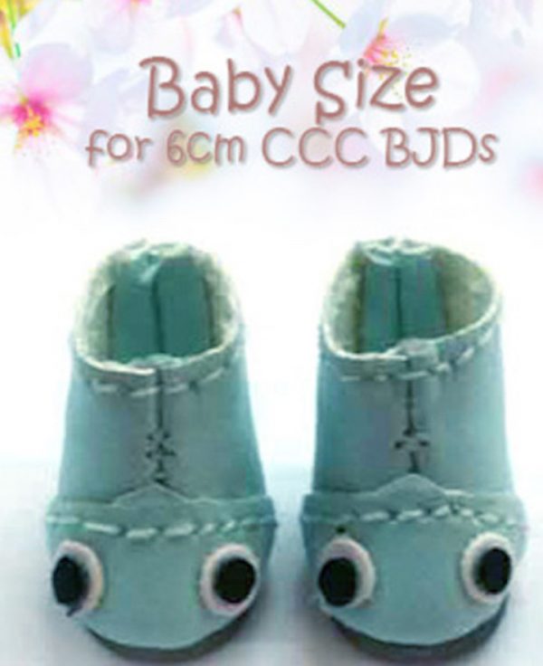 CCC Micro Booties Blue - .6" x .3"
