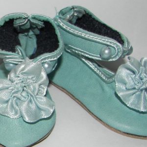 Blue Leather Toggle Shoe (Bru Style) 75m