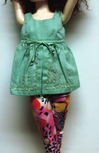Boneka Sequined Baby Doll Top (Sea Breeze) MSD 43cm
