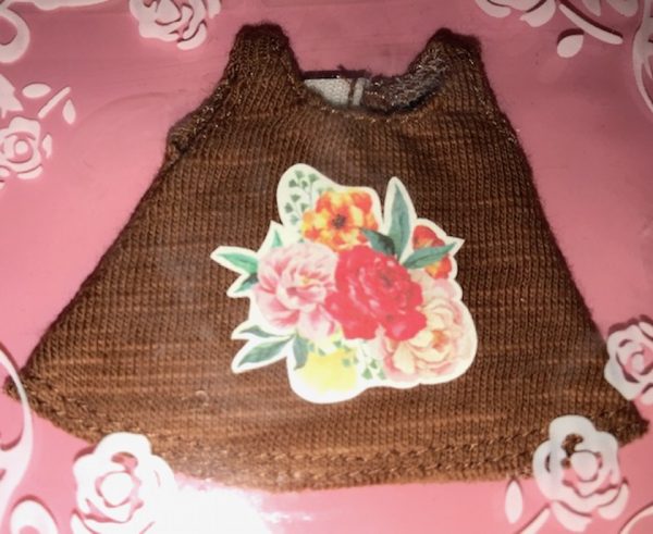 Ylang Garden Lati Yellow/Pukifee - Tank Top Brown w/Bouquet