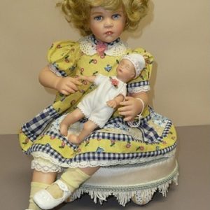 Caitlin Doll, Baby, Stool – All Resin, Artist, Cynthia Malbon
