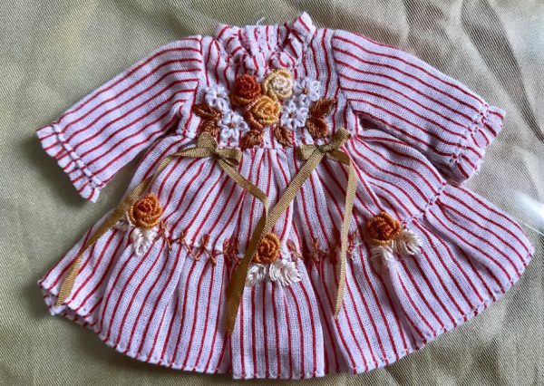 Ylang Garden Caramel Candy & Flowers Dress Fits 1/8 Dolls