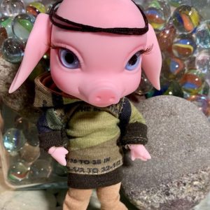 14cm (5.5″) ElfDoll Brown & Tan Graffiti Outfit