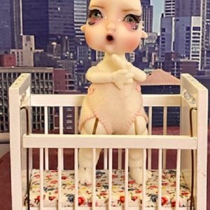 Circus Kane OOAK Humpty Startle Nude with Makeup, Glass eyes