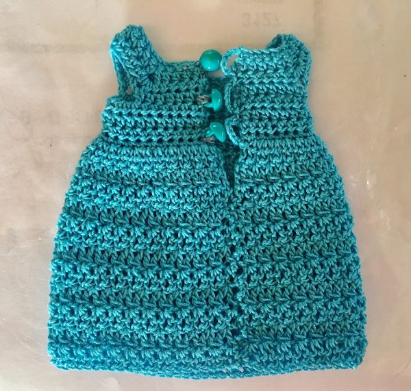 Crochet Dress - Handmade Rose Pink 15cm (Puki Fee/Ellery)
