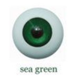 Eyes – Crystal Acrylic Round (Sea Green) 16mm