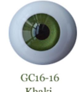 Eyes – Crystal Acrylic Round (Khaki) 16mm