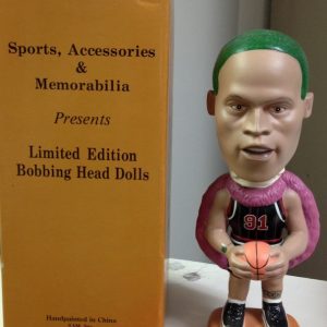 Dennis Rodman Bobbing Head S.A.M. Green Hair #182 NRFB