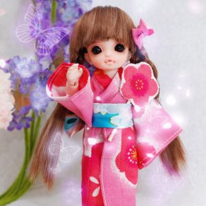 Peach Kimono (Fits Puki Puki, 12cm similar size)
