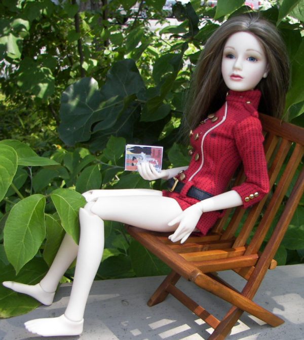 Boneka Mission Style Folding Chair - 16" doll, MSD size.