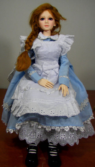 OOAK BJD doll, Alice in Wonderland. 1/4 41 cm. Full set