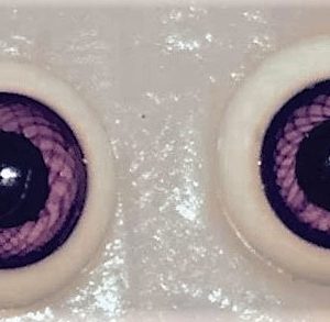 Glass Round Eyes (Purple) 6mm