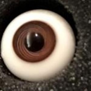 Round Glass Eyes – Flat Back Brown 10mm