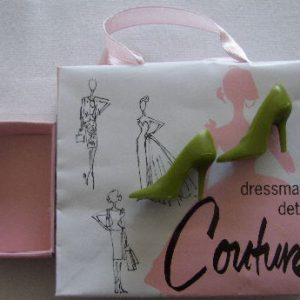 2006 FR Convention Shopping Bag & Green Spike Heels