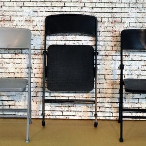 Furniture: Folding Chair (Black) 6.5″ x 3.5″