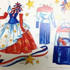 2001 Gene Con Red White & Blue Paperdoll
