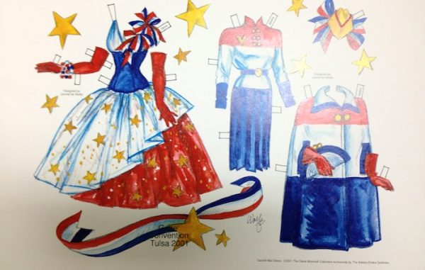 2001 Gene Con Red White & Blue Paperdoll