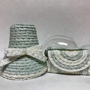 Hat & Purse Set – Artisan Created OOAK Ice Blue (Fits Barbie/FR/