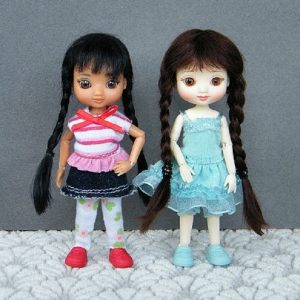 Heidi Mohair Wig (Black) Size 2-3 Amelia Thimble