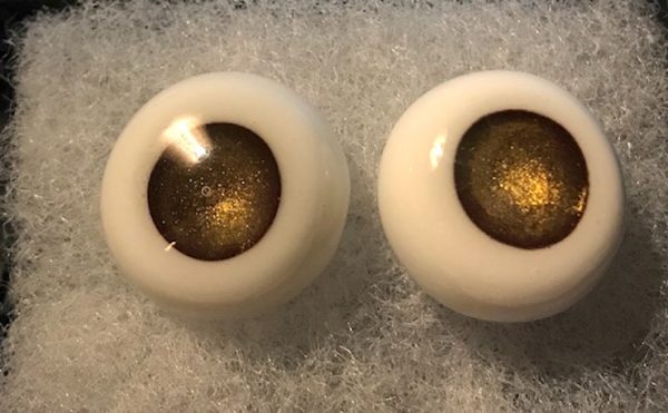 BASATI Handmade Glass Eyes Honey 18mm