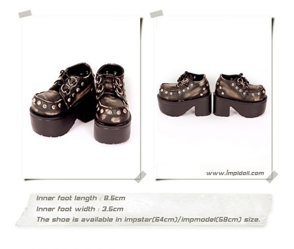 Impl Footwear - Stressed Black Loafers (SD)