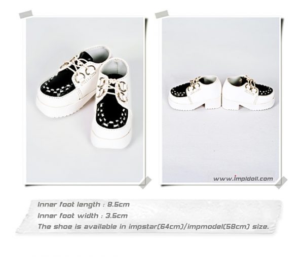 Impl Footwear - White with Black Loafers(SD)