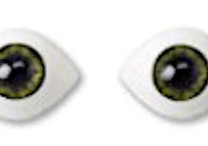 Eyes – Acrylic Oval Ivy Green 6mm
