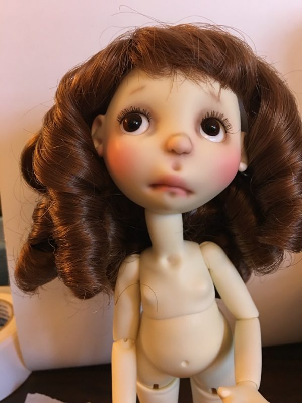 Judie wig - Auburn Japanese fiber  sz 8-9