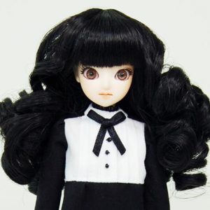 Long Curly Black Wig Size 3-4