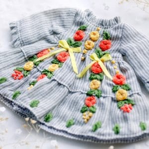 Ylang Garden Warm Flower Gardens Embroidered Dress 1/8 Size