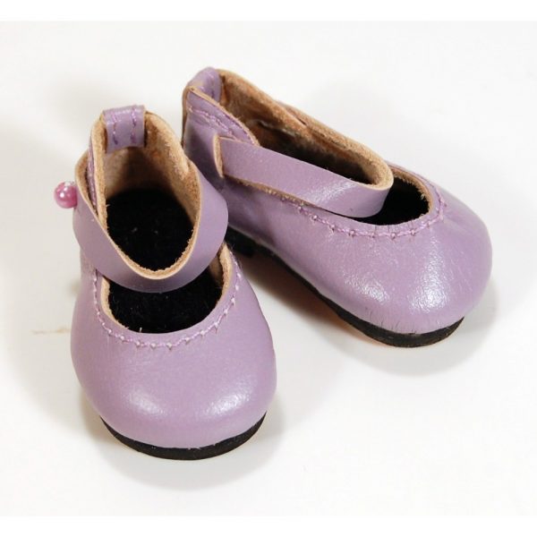 Mary Jane Leather Shoes (Lavender) 7.5"