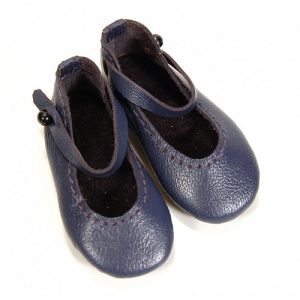 Mary Jane Leather Shoes (Navy) 38N