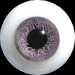 Hand Glass Craft Eyes 12mm Flat Back/Low Lens (Mauve)