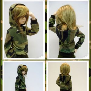 DollinStyle M Camouflage Outfit (Fits Slender MSD)