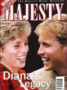 MAJESTY, The Quality Royal Magazine, July 2001 Diana’s Legacy