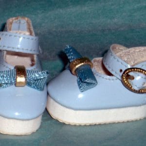 Mod Mary Jane Bow Shoes (Blue) 60mm x 30mm