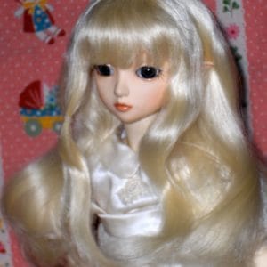 Raven Mohair Wig (Pale Pale Blonde) Size 8-9
