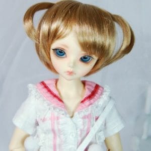MW-119 MSD Wig:  Short Blonde w/Pigtails