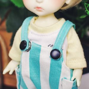 TTYA Striped Short Overalls (Turquoise) Lati-Yellow
