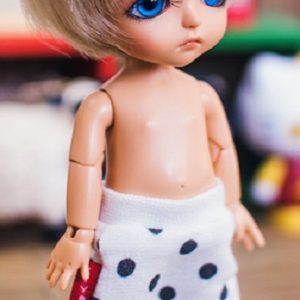 TTYA Droplet Baggy Pants White w/Polka DotsLati-Yellow