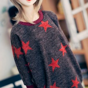 TTYA Knit Star Tunic (Brown) SD13 Girl