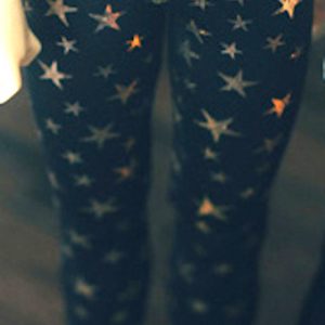 TTYA Leggings  Black w/Gold Stars SD13 Girl