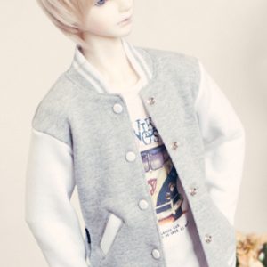 TTYA Baseball Jacket (Grey/White) SD17 Boy