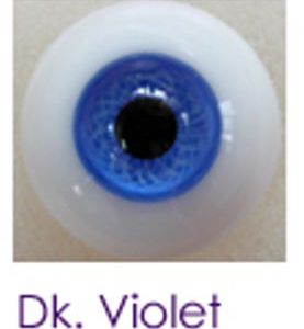 Eyes – Paperweight Glass Round 14mm Dark Violet