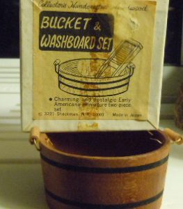 Vintage Shackman Hardwood Wash Bucket w/Box